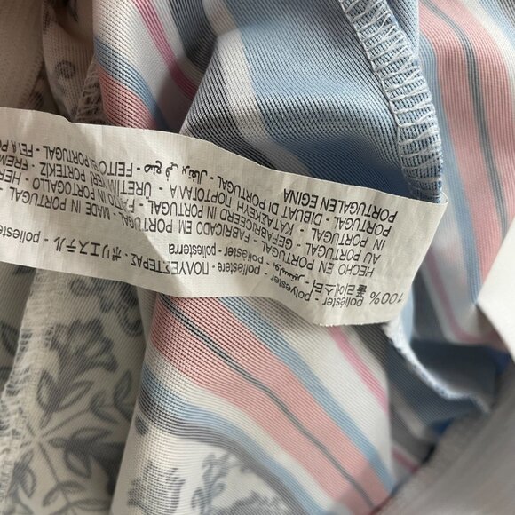 Zara Wide Leg High Waist Palazzo Scarf Print Flowing Trousers Moroccan Tile Smll - Picture 14 of 16